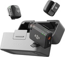 DJI Mic Mini (2 transmissores + 1 receptor + berço de carregamento), Ultra luz, áudio detalhado, 48 horas de uso, cancelamento de ruído, limite automático, microfone sem fio / iPhone / Android, Vlog, Streaming