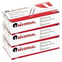 Clips de Papel Universal Nonskid, Fio, Jumbo, Silver-100 ct, 3 pk