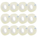 OWLKELA 12 Rolos Refils de fita transparente, Clear, 0.7" x 1000"
