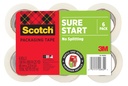 Scotch Sure Start Packing Tape Refil, 900 em x 900 em, 6 Rolos
