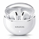 Kratos TW02 Ear Buds Wireless com 60H Playtime, isolamento de ruído e chamadas claras, Bluetooth Earbuds com assistente de voz, Ear Buds com Bluetooth V 5.3 e com tipo C de carregamento rápido, IPX5 TWS Earphones