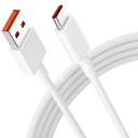 Cabo USB-C de carregamento rápido de 67W para Xiaomi, Redmi (1m) Branco