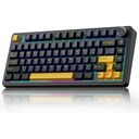 AULA F75 75% Wireless 2.4GHz/Tipo C/Bluetooth Gaming Teclado mecânico