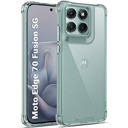 TheGiftKart Crystal Clear Back Cover Case for Motorola Moto Edge 70 Fusion 5G □ 360 Degree Protection