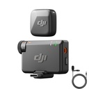 DJI Mic Mini (1 TX + 1 RX), Ultralight, Detalhe-Rich áudio, cancelamento de ruído, limitação automática, microfone sem fio para câmera / iPhone / Android, Vlog, Streaming, 400m Transmissão Preto