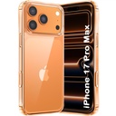 TheGiftKart Ultra-Hybrid Crystal clara capa de fundo para iPhone 17 Pro Max .. Projeto à prova de choque .. Capa de costas dura para iPhone 17 Pro Max (PC & TPU, Transparente)