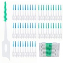 300 pacotes de escovas interdental de uso duplo, descartáveis dentais