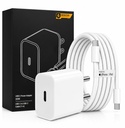 Carregador USB-C 20W com carregamento rápido de cabo tipo C para iPhone e iPad Kit