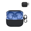 Caso Prolet Silicone Earbuds compatível com OnePlus Nord Buds 3R – Capa à prova de poeira à prova de choque, proteção total de 360°, anti-Scratch Soft TPU, Gancho Carabiner (Preto)