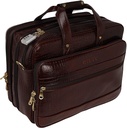 Acessórios de couro HYATT 16 polegadas de couro Laptop Briefcase sacos de escritório