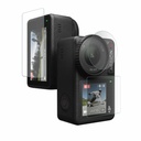 POPIO Vidro Temperado Gorila de Grau Militar para DJI Osmo Câmera Ação 4 (Transparente) Edge To Edge Cobertura de Tela Com Kit de Instalação, Conjunto Completo de 3 Vidro