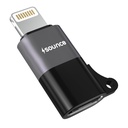 Sunce MFi Certified 8 Pin to USB-C Connector Portable High-Speed Fast Charging Data Sync Suporte de áudio confiável telefone móvel Tablet Headphone Converter Adaptador de acessórios de cabo multifuncional preto