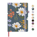 &And Per Se forrado Hardcover Notebook – A5 5.7"x8" Faculdade regrada, 160 Páginas, 100gsm Thick Paper – Jornal estético para as mulheres, Prensador de presentes, Escrita diário Notebook (Flores de jardim)