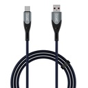 boAt Tipo A a C 65W Cabo de carregamento rápido com transferência de dados de 480 Mbps, cabo livre de emaranhamento em Premium Nylon Braided Design e liga de alumínio durável Shell (azul elétrico)