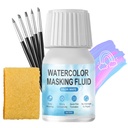 Líquido mascarador branco WANJAO para pintura aquarela, secagem rápida Peel fácil