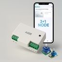AZIOT 3+1 Switch Smart Fã - Comunicação Wi-Fi/Bluetooth - Made in India - Função Timer - Trabalha com Casa e Alexa... (3+1 Node)