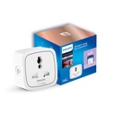 PHILIPS 10A Smart Wi-Fi Plug (Plugue Smart Wi-Fi inteligente) Wiz Connected Voice Controlled, Alexa & Assistant Compatible Smart Plug with Energy Consumption Monitoring, Pack of 1