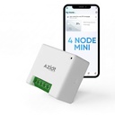 AZIOT 4 Node Smart Switch Mini - Comunicação Wi-Fi/Bluetooth - Made in India - Função Timer - Funciona com Casa e Alexa... (2 Tamanho do Módulo)