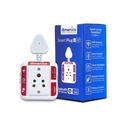 Smart Plug 6amp, WiFi habilitado, função do temporizador, IR Remote Compatível, Controle de App, 6A/1000W Carga Max, Branco