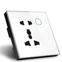 Proteium WiFi Smart Wall Socket Compatível com Alexa, Home e Smart Life App (5 Buraco, Tipo D, Branco)
