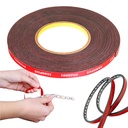 CANOPUS Fita dupla face, Fita adesiva resistente, Fita de montagem LED, Fita de espuma impermeável, 0,4in x 32ft, Adequado para luzes de tira LED, Artesanato interno / externo, Casa e Projetos de Escritório