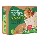 Oddy Uniwraps Multi-Purpose Sacos de papel com adesivos de vedação Pacote de 60 sacos, 8x5.5 polegadas cada