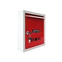 StayHappy All-in-One Multipurpose Rainproof Reclamation Box - Letter - Mailbox for Home Gate - Caixa de Reclamação para Escritório - Caixa Post for Gate Home - Waterproof with Secure Lock (Vermelho)