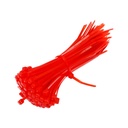 Especiarias eletrônicas Nylon Auto Bloqueando cabos (100, vermelho, 2.5X150mm)