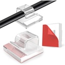 Clips de cabo adesivo claros de 50 pcs para mesa, parede