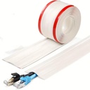 Capa de cabo de cabo de PVC para fios no piso, Hider de cabo para cabos de extensão, Capa de fio para gerenciamento de cabos (1 metro)