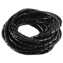 12mm X10 mtr protetor de cabo manga de arame espiral Envoltório de cabo de manga de polietileno para máquinas robóticas e impressora 3D máquina CNC PC computador TV ou fio elétrico usado para comercial (Black 10mtr)