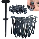 30Pcs Fita de cabo de nylon Fivela de fecho multiusos Fivela Automotiva Painel Retentor Gravatas de fecho Fio de fio de fecho para proteger cabos ou pequenos painéis Componentes Parafuso ou nozes Alternativas