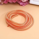 Protetor de cabo espiral Kaelan (2 Pcs) 1 Metros cada cabo de tamanho completo (Laranja)