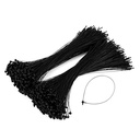 MHK 7 "Black Snap Lock Pin Loop plástico aperto de etiqueta gancho gravatas-1000 peças