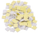 Cable Tie Mounts 100 pcs – White for Home Improvement, Wire Management, Panel, Workshop etc. (19 X 19)