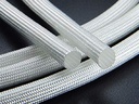 Mangas de isolamento de fibra de vidro 3mm, revestidas de silicone, manga de arame, manga para boa proteção de fio 1 medidor