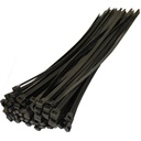 Fitas de fecho de cabo ESCOFIC 200 mm (50 peças, preto)