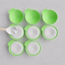 Kitchen Expert Silicone Idli Moulds , 8Pc , Não-Stick Idly Maker , BPA- Free , Silicone grau de alimentos , liners , sem graxa , forno e micro-ondas adequado , lava-louças seguro , multiuso , verde