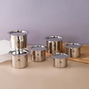 Conjunto superior plano de 6pcs(525ml,650ml,750ml,950ml,1150ml,1400ml)