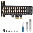 ZORBES PCIe para NVMe M.2 Adaptador, 2230/2242/2260/2280, x1 x4 x8 x16 Fendas