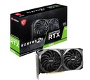 MSI GeForce RTX 3060 Ventus 2X 12G OC Graphic Card I NVIDIA GeForce RTX 3060 GPU 12 GB GDDR6 192 bits Memória, Velocidade de 15 Gbps, PCI Express 4 Interface até 1807 MHz