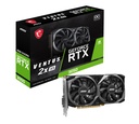 MSI Geforce pci e RTX 3050 Ventus 2X XS 8G OC Gaming Graphics Card - 8GB GDDR6, 1807 Mhz, PCI Express Gen 4 X 8, 128-Bit, 1X DP V 1.4A, HDMI 2.1 (Suporta 4K)