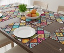 CASA-NEST PVC impresso Placemats para mesa de jantar, conjunto de 6 pcs Table Mat Tamanho=45x30 cms