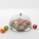Kuber Industries 10 Inch Mesh Guard Stainless Steel Food Cover Dome □ Dish Cover Net Basket for Kitchen & Outdoor Use