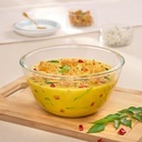 Borosil Glass Misture & Serving Bowl, Forno & Microwave Safe Bowl, 900 ml, Borosilicate Glass, Limpar