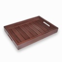 Dime Store Bandeja de serviço artesanal de madeira com alça Bandeja multiusos □ Platters para servir, casa e cozinha (moderna)