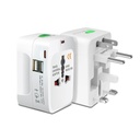 Adaptador de viagem universal MX com tipo C, Worldwide Universal Travel Adapter All Over 150 International Travel Adapter, Universal Socket Compatível - Reino Unido, Europa, UA, Austrália, China, Japão e Tailândia