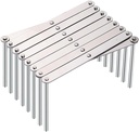Stainless Steel Plate Storage Rack, Multi-functional Telescopic Folding Rack, Recommended Stainless Steel Tableware Rack, Pot Lid Storage Rack, Telescopic Folding Steaming Rack (Large)
