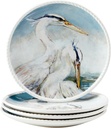 Certified International Shorebirds 11" Dinnerware Plates, Multicolored, Large, Set of 4