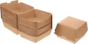 30pcs Burger Paper Towel Box Sandwich Box to Go Kraft Food for Muffins Pastry Cookie to Go Food Containers Bread Burger Dessert Sandwich Paper